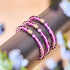 Violett | 925 Sterling Silber | Meerjungfrau Glasperlenarmband
